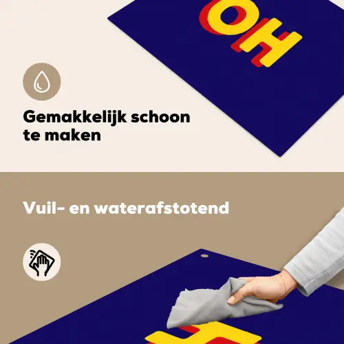 Blauw - Geel - OH - Schaduw Inductie beschemer met haakjes klein -ky-schoon-nl