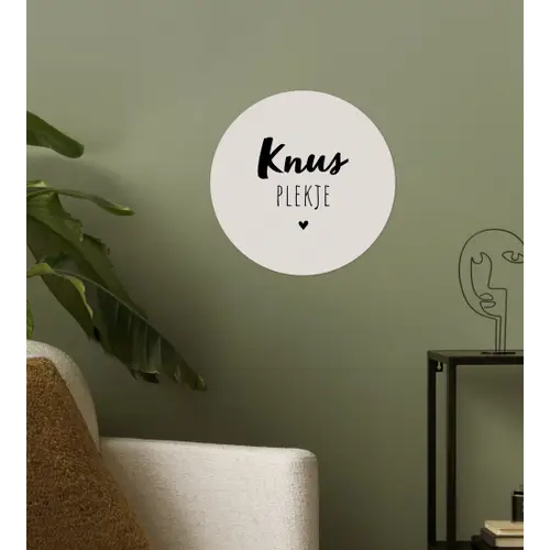 Knus plekje - Quotes - Tekst - Thuis Wandcirkel behangsticker klein -sfeer2