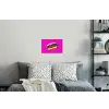 Hotdog - Roze - Retro Muursticker klein -slaapkamer