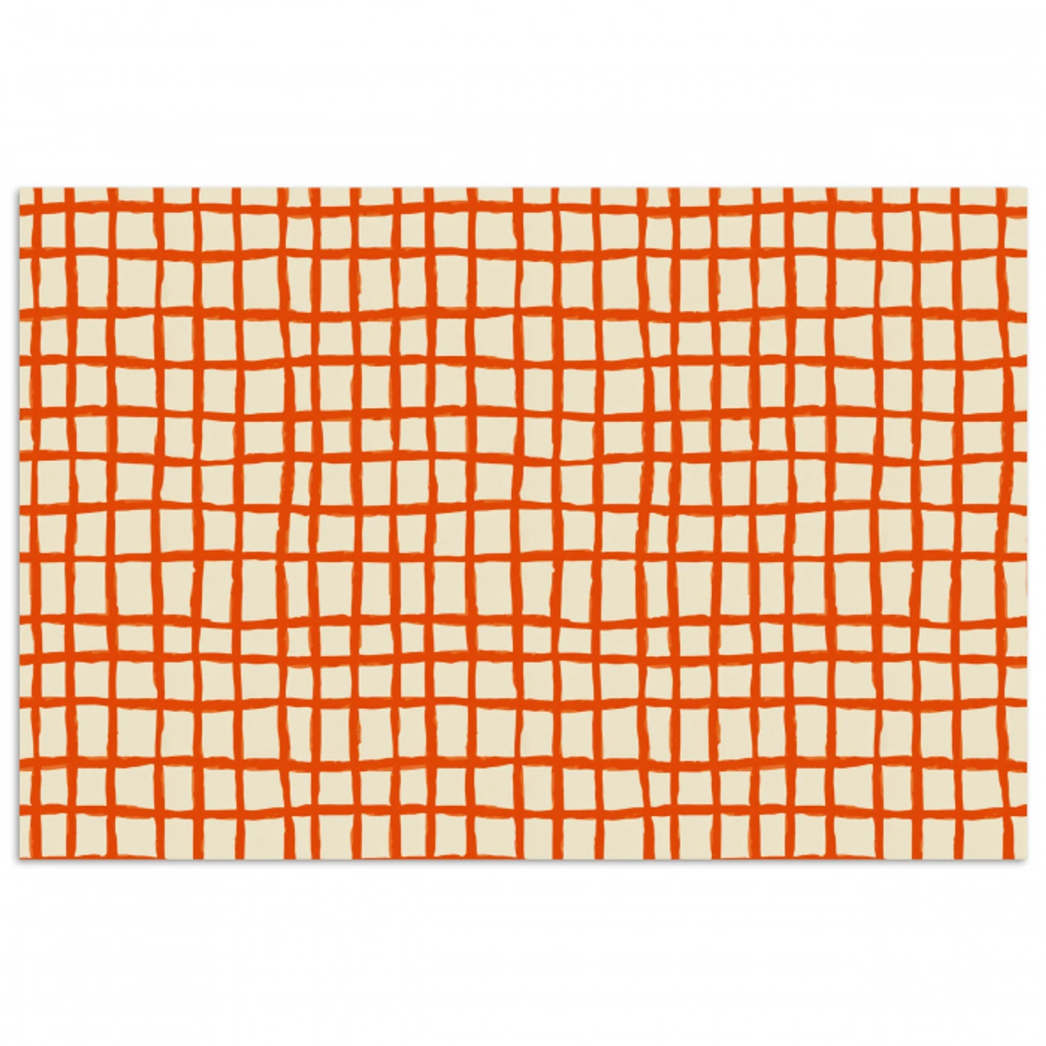Patroon - Lijnen - Oranje poster papier klein 62 -3d