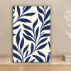 Bladeren - Klimop - Donkerblauw canvas 2cm klein -sfeer1