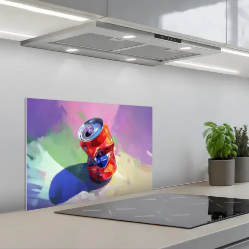 Frisdrank - Blik - Paars keuken achterwand spatscherm klein -3d_schuin