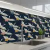 Vogels - Nacht - Japan - Patronen keuken achterwand 2 middel 871 -3d_schuin