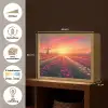 Windmolen - Zonsondergang - Landschap Light Box met batterij (Wandlamp) middel -USP_websiteoverzichtNL
