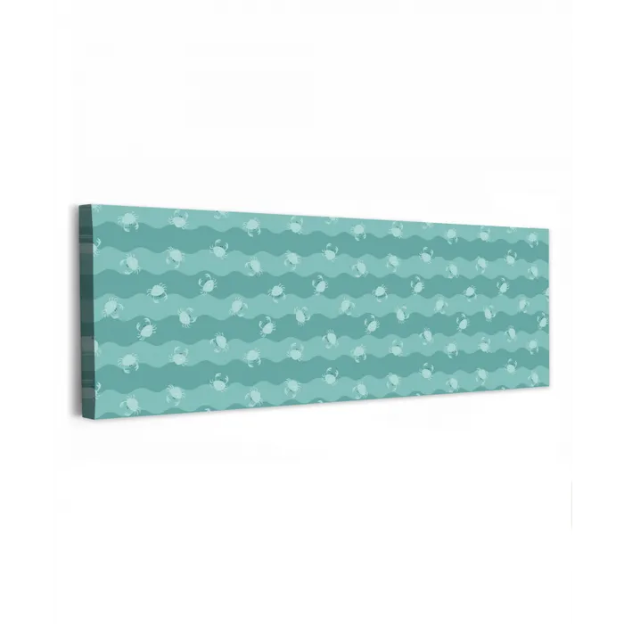 Zee - Dieren - Blauwe krab - Blauw canvas 2cm klein 828 -z3d
