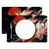 Witte vos - wolken - maan Placemat vinyl groot -zzsfeer2_Kitchenyeah-website