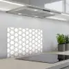 Grafisch - Patroon - Modern keuken achterwand spatscherm klein 900 -3d_schuin