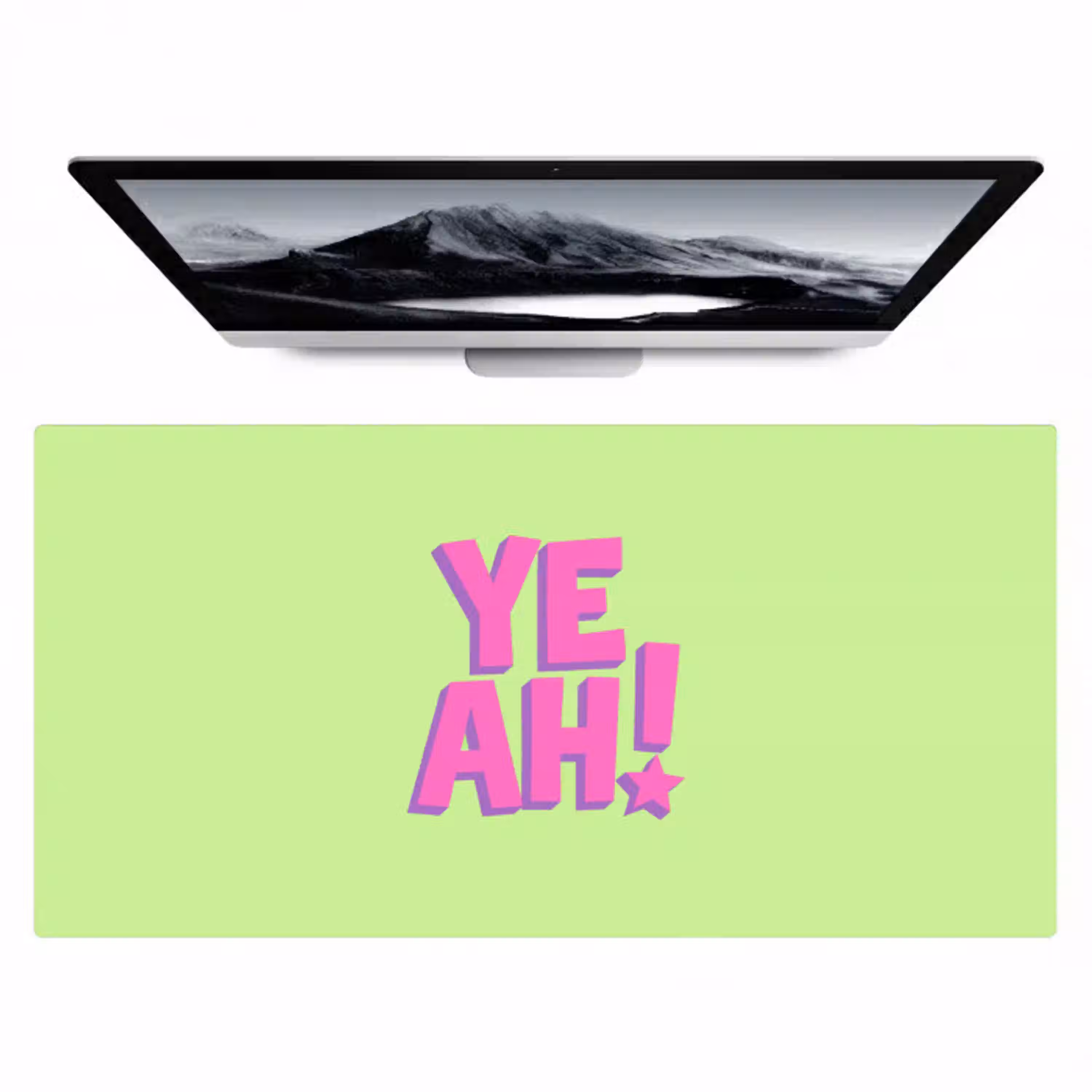Groen - Neon - Quote Muismat XXL klein -zzz3d