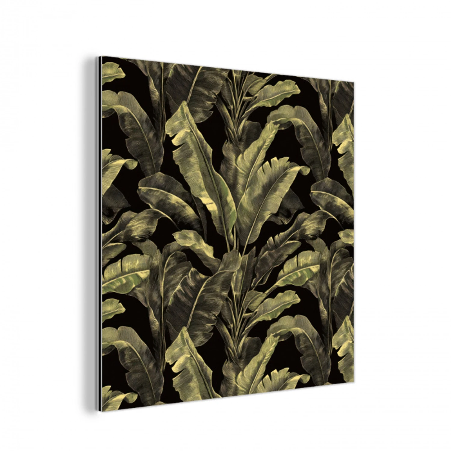 Botanisch - Bladeren - Groen aluminium wit klein 46 -3d