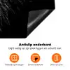 Zwart Wit - Leeuw - Kop - Dieren Inductie beschermer vinyl 3mm klein -zzzzzzz-td-onderkant