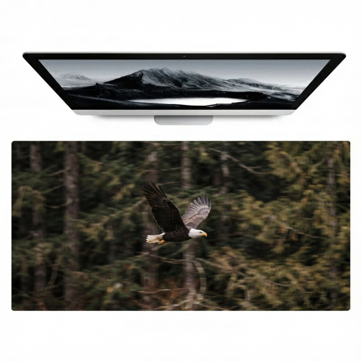 Zeearend - Vliegen - Bos - Natuur Muismat XXL klein -zzz3d