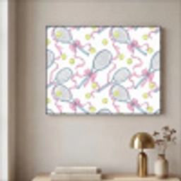 Tennis - Strikken - Kleurrijk Textielframe zwart klein 947 -sfeer2