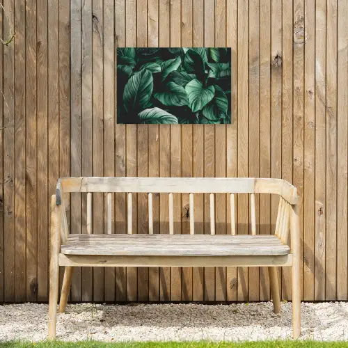 Jungle - Bladeren - Tropisch - Planten - Natuur Tuinposter op houten frame 2 cm dik klein -sfeer4