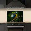 Vogel - Tak - Geel - Bladeren keuken achterwand spatscherm klein -sfeer1