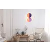 Abstract - Cirkels - Paars Wandcirkel aluminium klein -woonkamer
