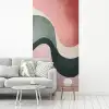 Abstract - Golven - Sierlijk - Roze fotobehang vinyl groot -woonkamer
