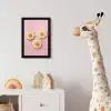 Eieren - Bloem - Roze fotolijst zwart zonder passe partout klein -usfeer4_kinderkamer