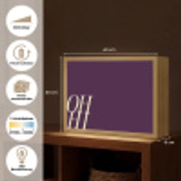 Oh hi - Paars - Cursief Light Box met batterij (Wandlamp) middel -USP_websiteoverzichtDE