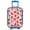 Rode lieveheersbeestjes op roze achtergrond Kinderkoffer - Blauw klein -zz3dotto
