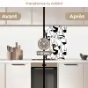 Lijnen - Gezichten - Zwart - Wit keuken achterwand 2 middel 865 -voor-na2_FR