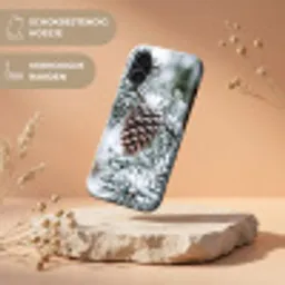 Dennenappel - Tak - Sneeuw - Winter - Sfeervol Toughcase MagSafe Apple iPhone 17 klein -USP_RandenV_NL