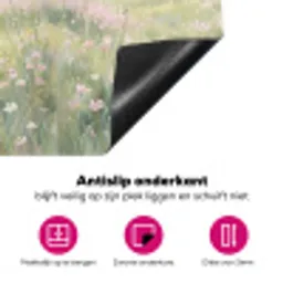 Bloemen veld - Bloemen - Groen Inductie beschermer vinyl 3mm klein -wsfeer4_website