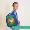 Dino - Groen - Planeet Kinderrugzak - Blauw middel -sfeer3_NL