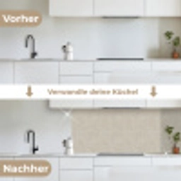 Steen - Beton - Patronen keuken achterwand 2 middel 871 -voor-na_DE