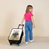 Zyon Zeehond Kinderkoffer - Zwart klein -sfeer1
