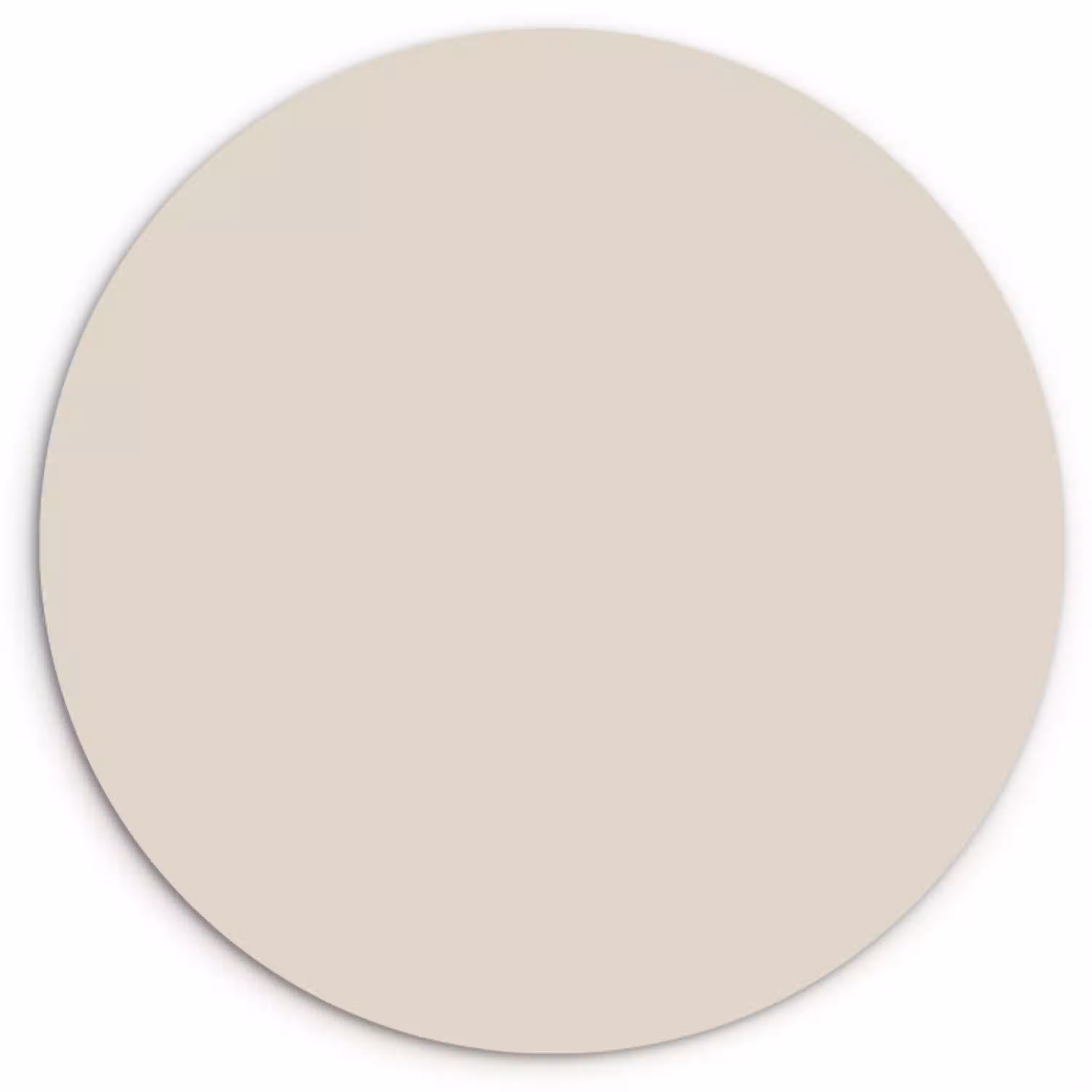 Fresh - Linen - Nude Wandcirkel kunststof plaat 5mm dik klein 188 -3d