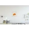 Croissant - Brood - Beige textielposter latten blank klein -kinderkamer
