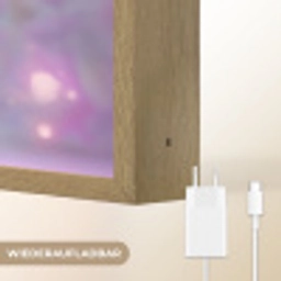 Fee - Paars - Sprookje Light Box met batterij (Wandlamp kind) middel -USP_websiteoplaadbaarDE