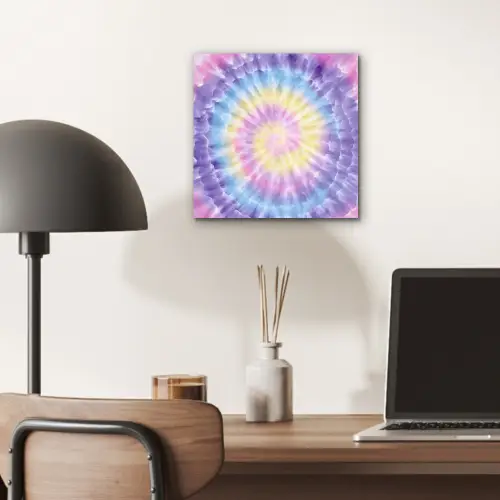 Spiraal - Tie dye - Pasteltinten aluminium wit klein -sfeer5