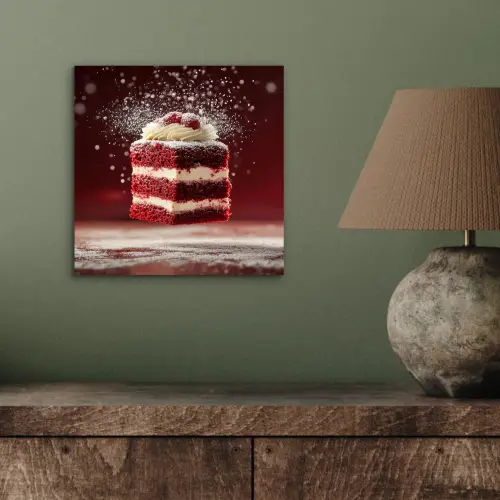 Rode - Velvet - Taart - Eten aluminium wit klein -sfeer2