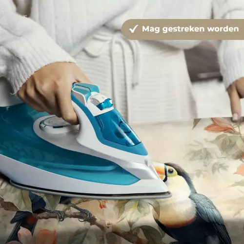 Toekan - Vogels - Bloemen - Tak Wandkleed katoen klein -sfeer9