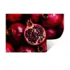 Granaatappel - Rood - Fruit Muursticker klein -3d