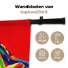 Kikker - Kleurrijk - Strepen - Ogen Wandkleed katoen klein -sfeer2
