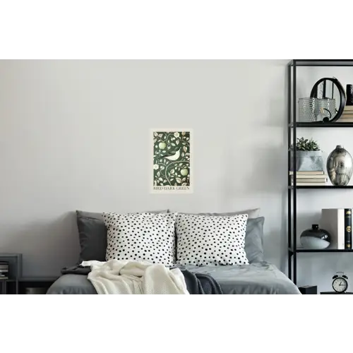 Groen - Vogel  - Bloemen Muursticker klein -slaapkamer