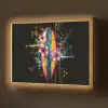 Graffiti - Sport - Surfen - Zomer Light Box met batterij (Wandlamp) middel -z3d_website