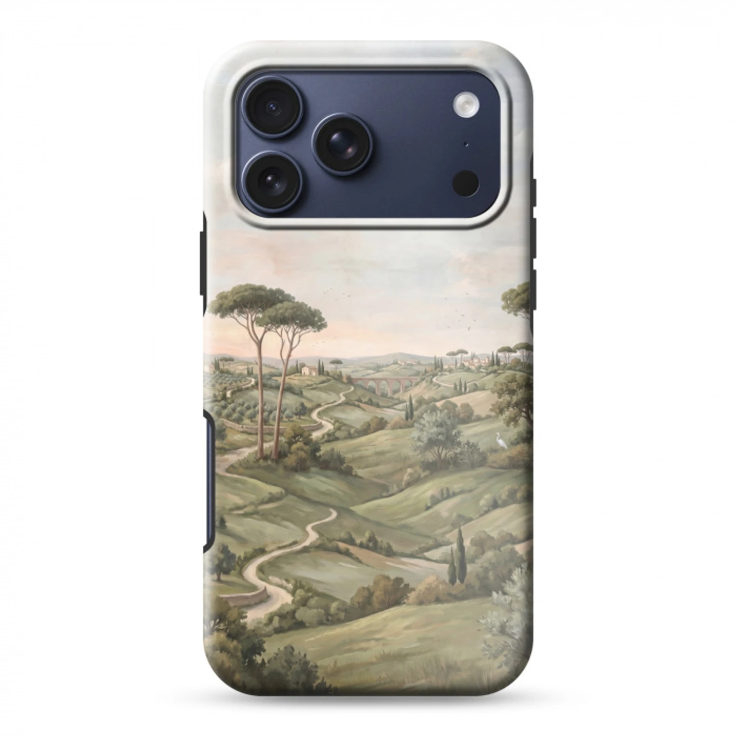 Landschap - Heuvels - Zandpad - Groen Toughcase MagSafe Apple iPhone 17 Pro Max klein -3d