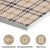 Plaid - Patroon - Beige - Zwart PET vilt klein 837 -closeup_NL