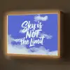 Sky is not the limit - Blauwe lucht - Wolken Light Box met batterij (Wandlamp) middel -z3d_website