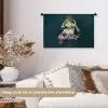 Vrouw - Roos - Quote Wandkleed katoen klein -sfeer1