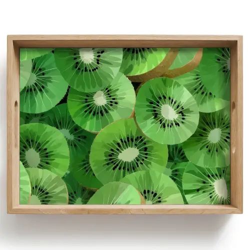 Kiwi - Groen - Pitten Dienblad Rechthoek middel -z3d_shopping