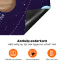 Planetenstelsel - Ruimte - Illustratie Inductie beschermer vinyl 3mm klein -zzzzzzz-td-onderkant