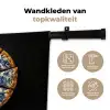 Pizza - Eten - Delftsblauw Wandkleed katoen klein -sfeer2