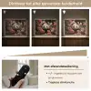 Panda - Dier - Bloemen - Natuur - Botanisch Light Box met batterij (Wandlamp) middel -USP_dimbaarNL