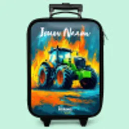 Abstract - Tractor - Groen Kinderkoffer - Zwart klein -zzz_website3d_nbs2