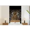 Tijger - Wilde dieren - Portret - Zwart - Dieren fotobehang vinyl groot -bed