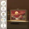 Volle maan - Landschap - Waterval Light Box met kabel (Tafellamp) klein -USP_websiteoverzichtNL